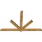 Ekena Millwork Kennewick Rough Sawn Timber Gable Bracket, Western Red Cedar, 72"W x 45"H x 2"D x 4"F, 15/12 Pitch GBW072X45X0204KEN00RWR - alternate 3